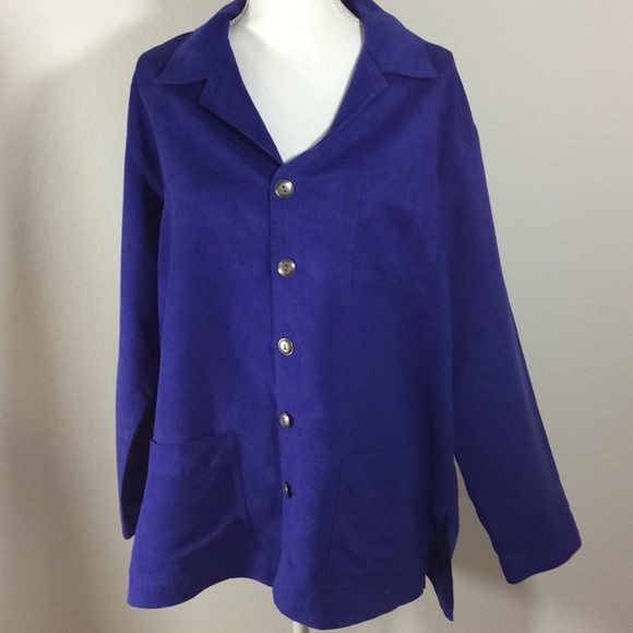 Chico's Tops - Chico’s Design Size 3 Blue Button Up Top